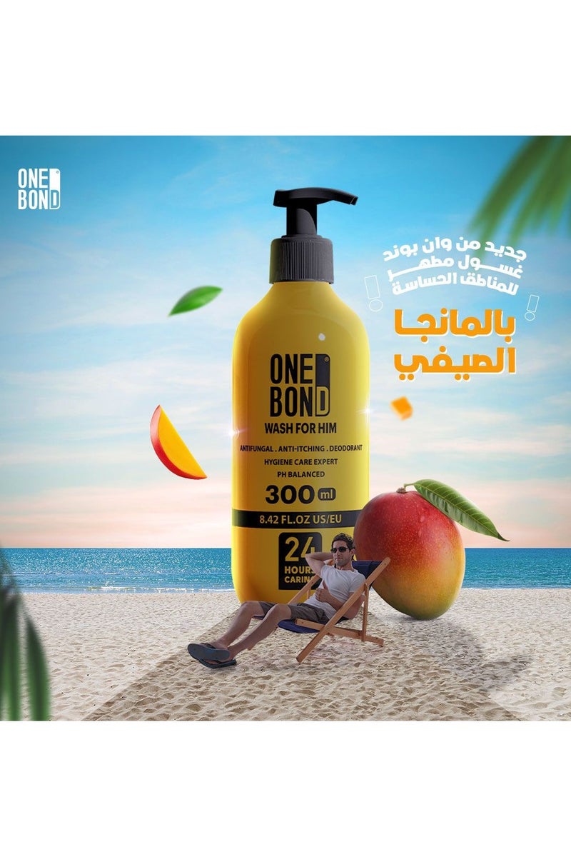 وان بوند ون بوند غسول  للمنطقة الحساسة للرجال برائحة المانجو - 300 مل - Image 4