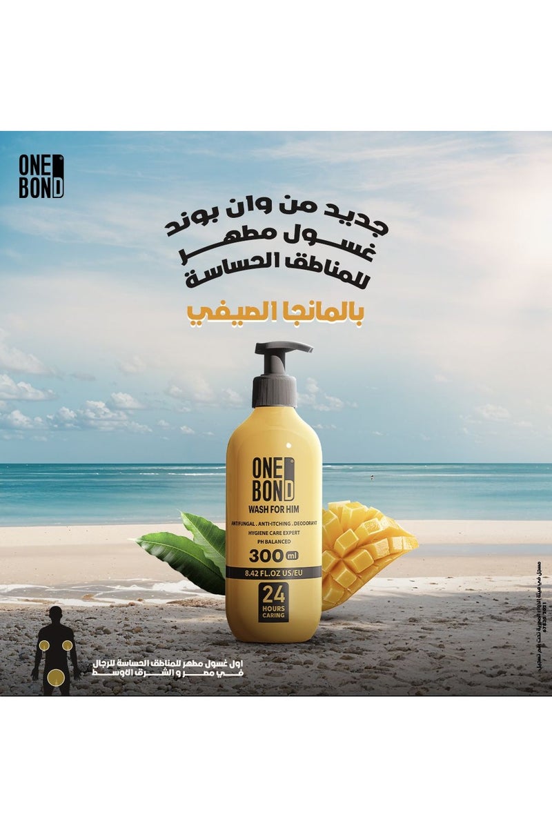 وان بوند ون بوند غسول  للمنطقة الحساسة للرجال برائحة المانجو - 300 مل - Image 5