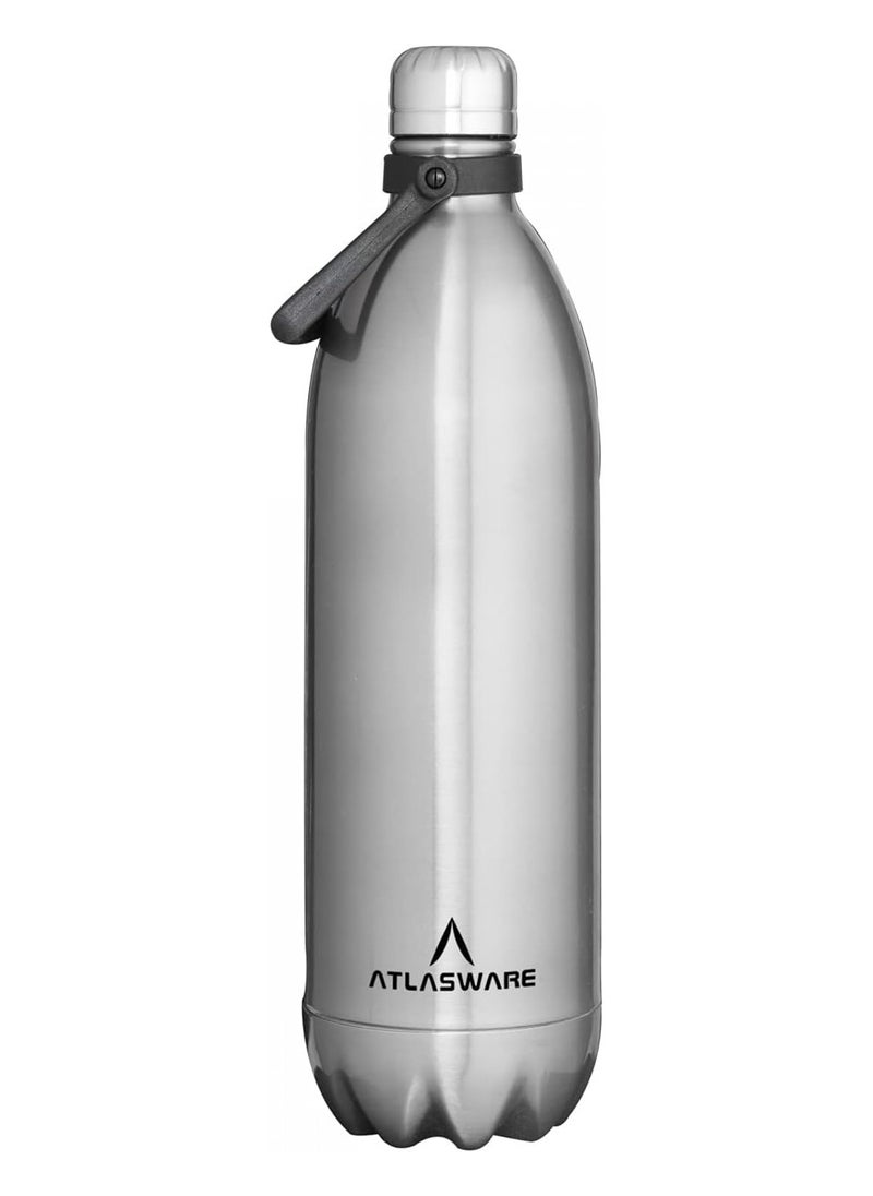 Atlasware Atlasware Stainless Steel Vacuum Bottle, 1750 ml - Matt  - Image 1