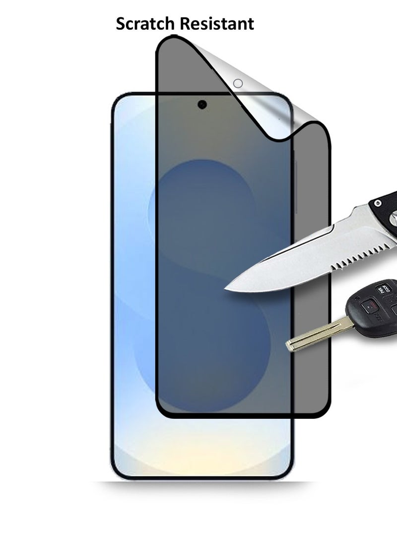 Techie حماية شاشة خصوصية كاملة من السيراميك غير اللامع لجهاز سامسونج جالاكسي S25 بلس 2025 - مقاوم للانفجار، مضاد للفقاعات، مضاد لبصمات الأصابع - Image 4