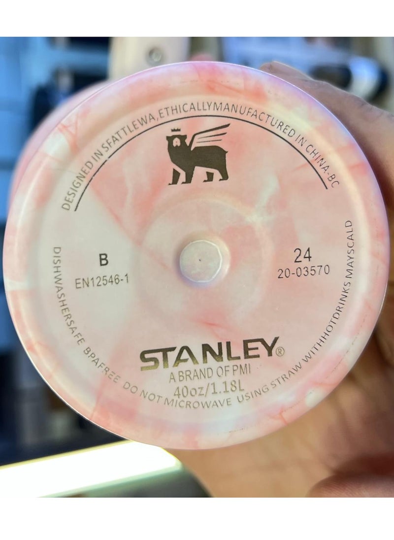 Stanley Stanley Quencher H2.0 FlowState Stainless Steel ( pink marble)  - Image 1