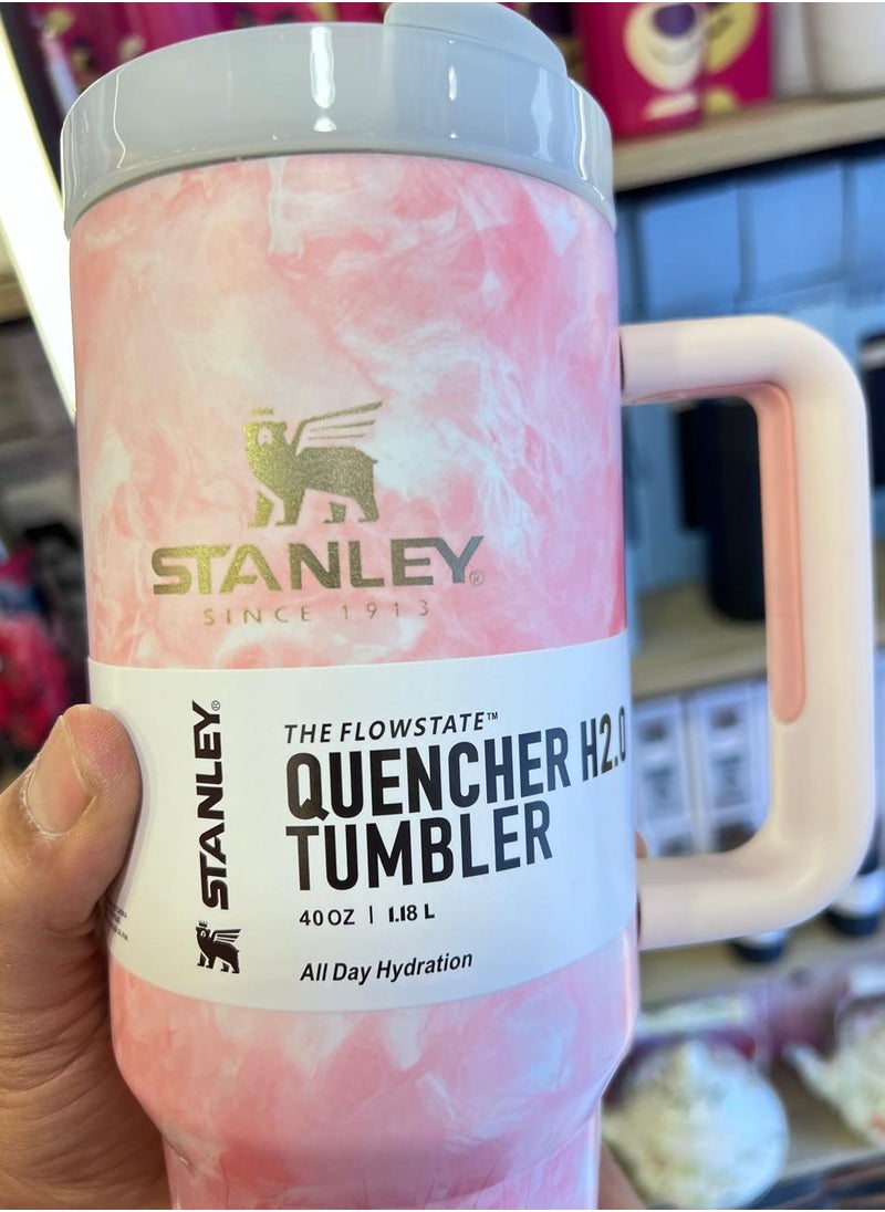Stanley Stanley Quencher H2.0 FlowState Stainless Steel ( pink marble)  - Image 2