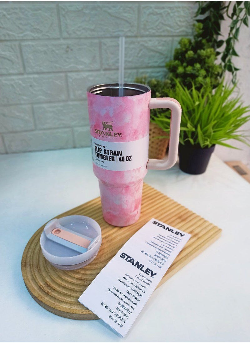 Stanley Stanley Quencher H2.0 FlowState Stainless Steel ( pink marble)  - Image 4