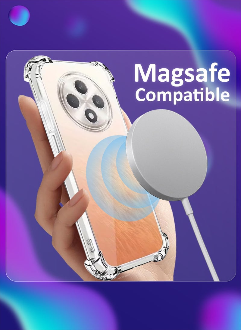 CATANES Gorilla Shockproof Clear TPU Case Cover for Oppo Reno 12F 5G – Air Cushion Corners & Raised Camera Guard - Image 5