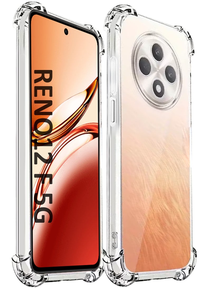 CATANES Gorilla Shockproof Clear TPU Case Cover for Oppo Reno 12F 5G – Air Cushion Corners & Raised Camera Guard - Image 3