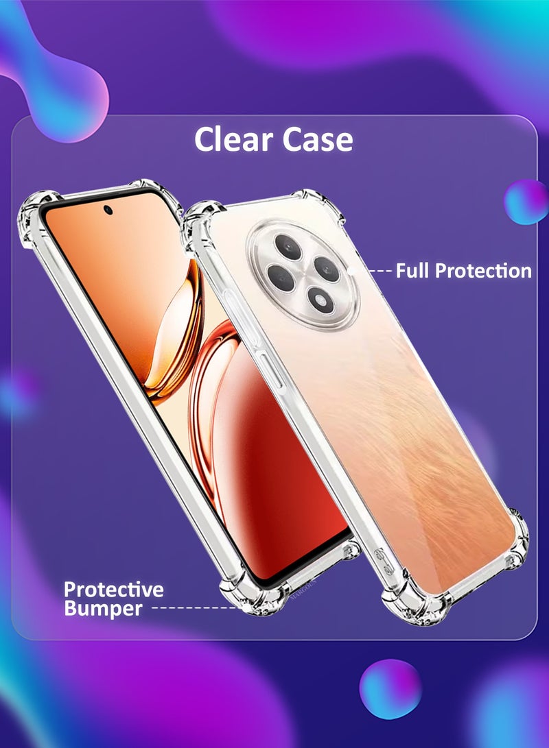 CATANES Gorilla Shockproof Clear TPU Case Cover for Oppo Reno 12F 5G – Air Cushion Corners & Raised Camera Guard - Image 4