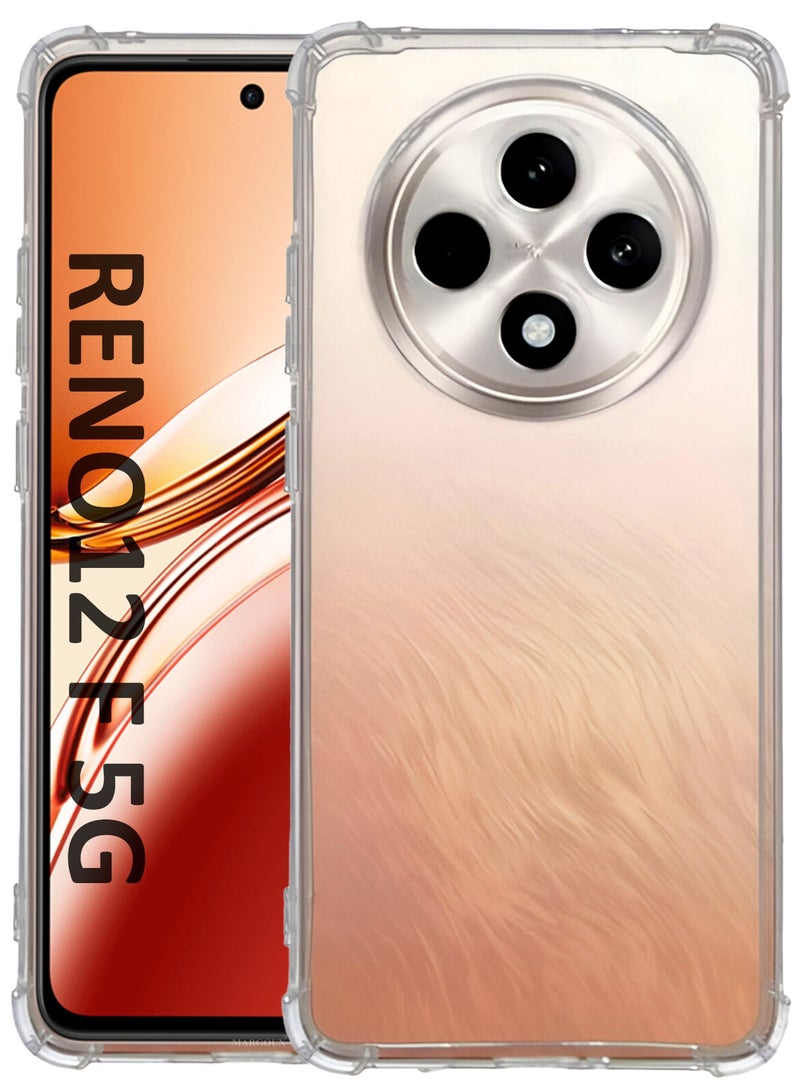 CATANES Gorilla Shockproof Clear TPU Case Cover for Oppo Reno 12F 5G – Air Cushion Corners & Raised Camera Guard - Image 1