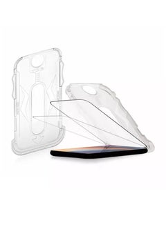 DIGI CORE Tempered Glass Screen Protector For iPhone 14 Plus 6.7 Inch Easy Installation Kit Auto Alignment 9H Hardness 99.99% HD Clear Bubble Free iPhone 14 Plus Screen Glass Dust Extraction 5D Magic Glass  - Image 5