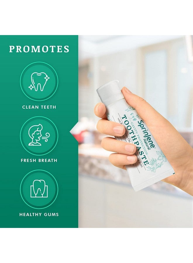 سبرين جين معجون أسنان سبرينجين بالفلورايد الطبيعي لأسنان ولثة صحية | معجون أسنان طبيعي لحماية الأسنان من التسوس | عبوة من 4 قطع - Image 5