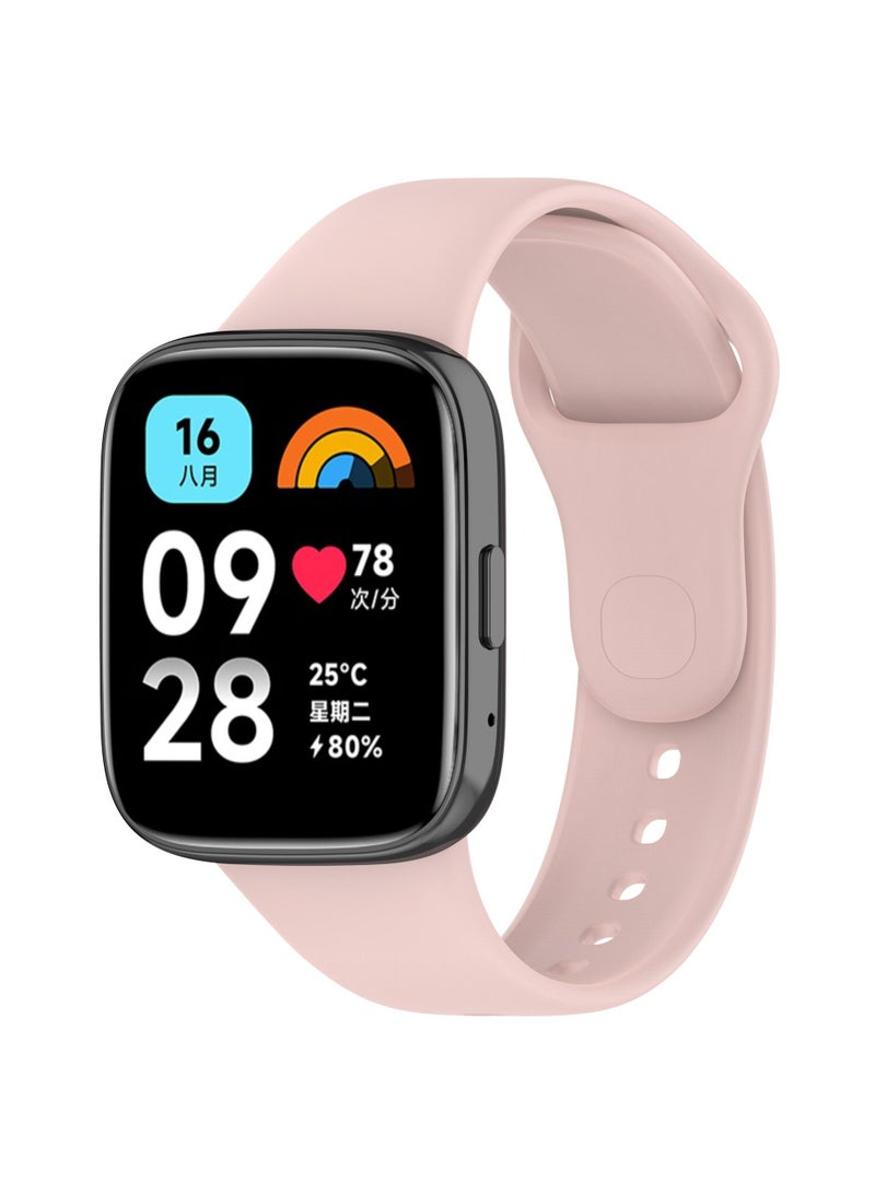 1 قطعة حزام ساعة لساعة Redmi Watch 3 Lite حزام ساعة وردي - Image 1