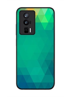 Stylizedd Rugged Black edge case for Xiaomi Poco F5 Pro 5G / Xiaomi Redmi K60 / Xiaomi Redmi K60 Pro Slim fit Soft Case Flexible Rubber Edges Anti Drop TPU Gel Thin Cover - Emerald Prism  - Image 1