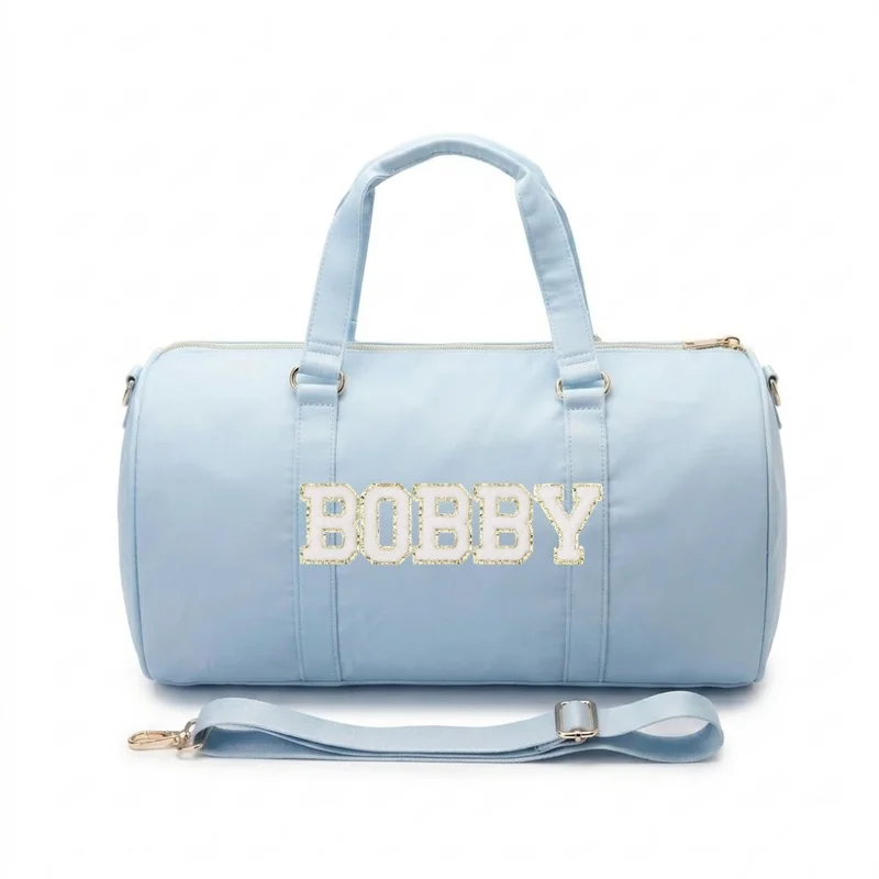 القبيلة السعيدة Baby Blue Duffle Bag