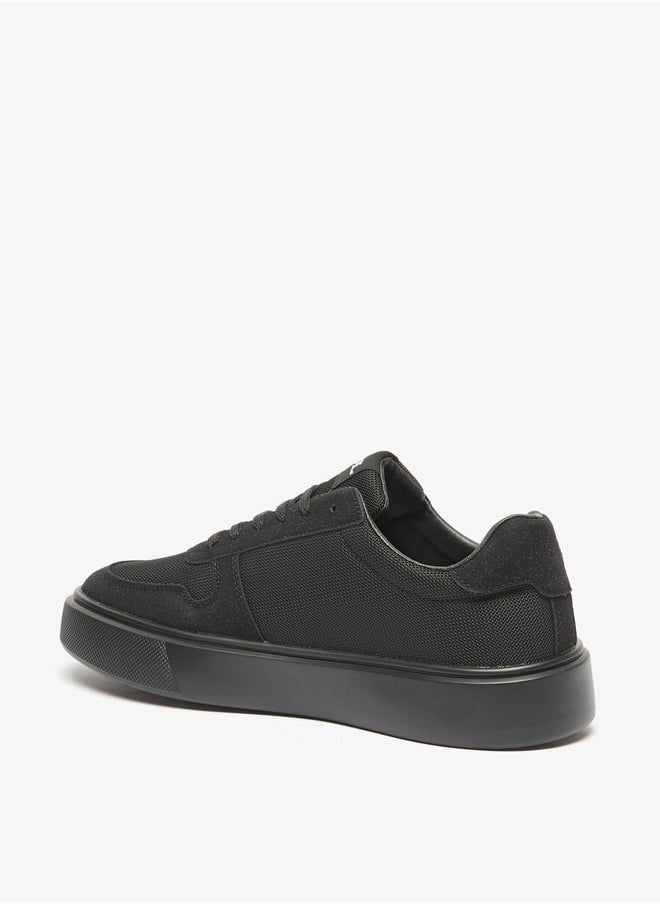 LBL by Shoexpress Men's Textured Sneakers with Lace-Up Closure  - Image 2