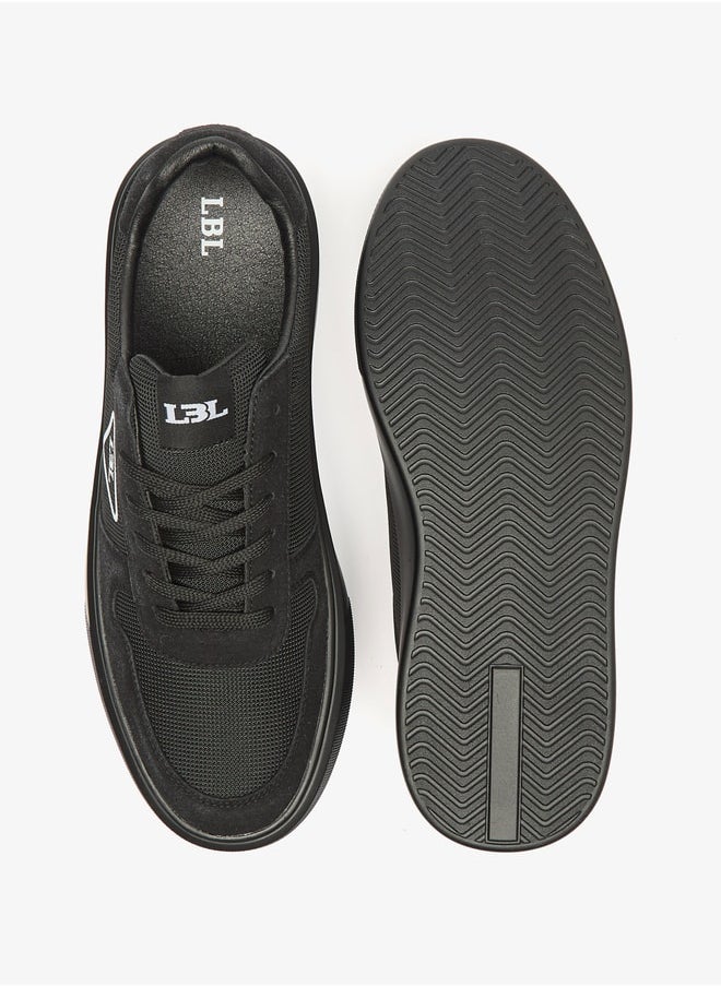 LBL by Shoexpress Men's Textured Sneakers with Lace-Up Closure  - Image 4