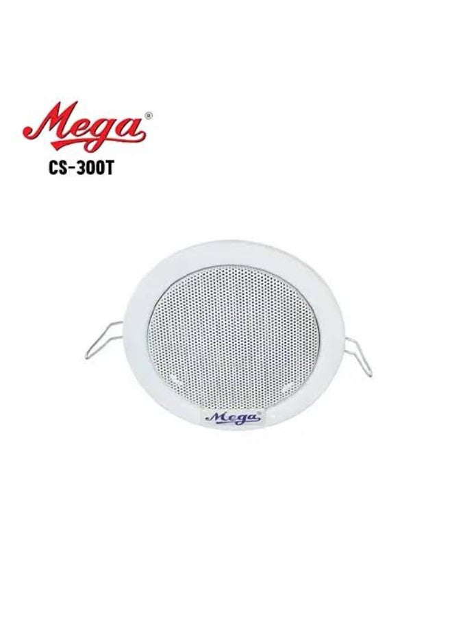 MEGA CS-300T 10W Ultra-Compact Ceiling Speaker with Easy Installation - Image 1