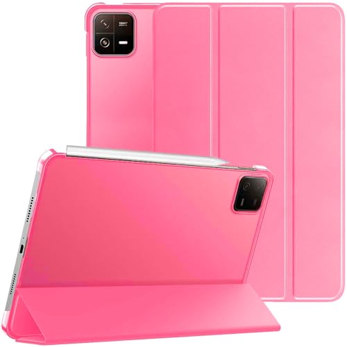 MOCA Case for Xiaomi Mi Pad 8/8 Pro Mi Pad 7/7 Pro 11.2 Inch Tablet, Magnetic Flip Stand Cover with Stylus Holder, Transparent Back, Auto Wake/Sleep, Slim Shockproof Protective Shell (Water Melon) - Image 1