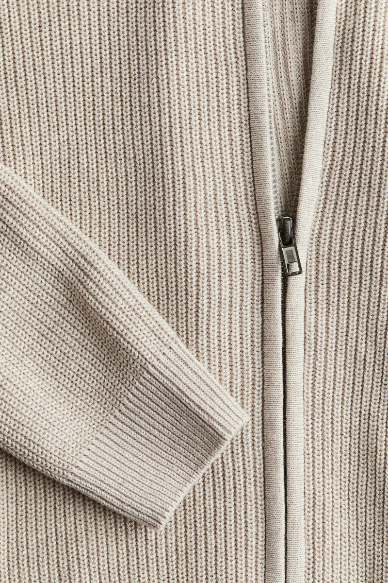 H&M Zip-Through Cotton Cardigan