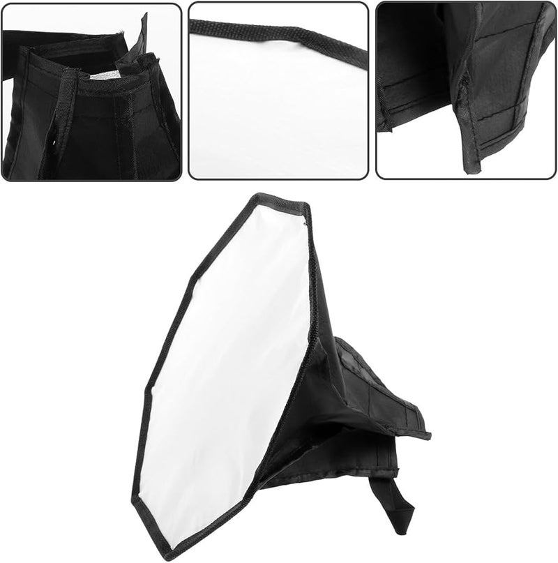 30Cm Octagonal Camera Flash Softbox Diffuser With Black White Fabric For Photography Video - Image 3