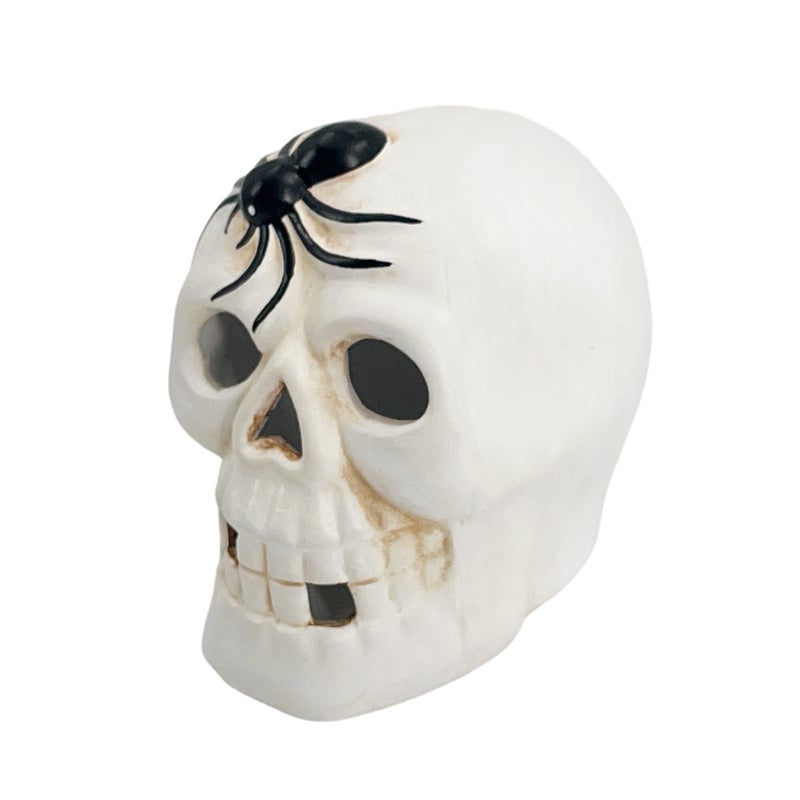 Party Magic Ceramic Skull with Light 11.3x8.7x10.3cm - Image 2