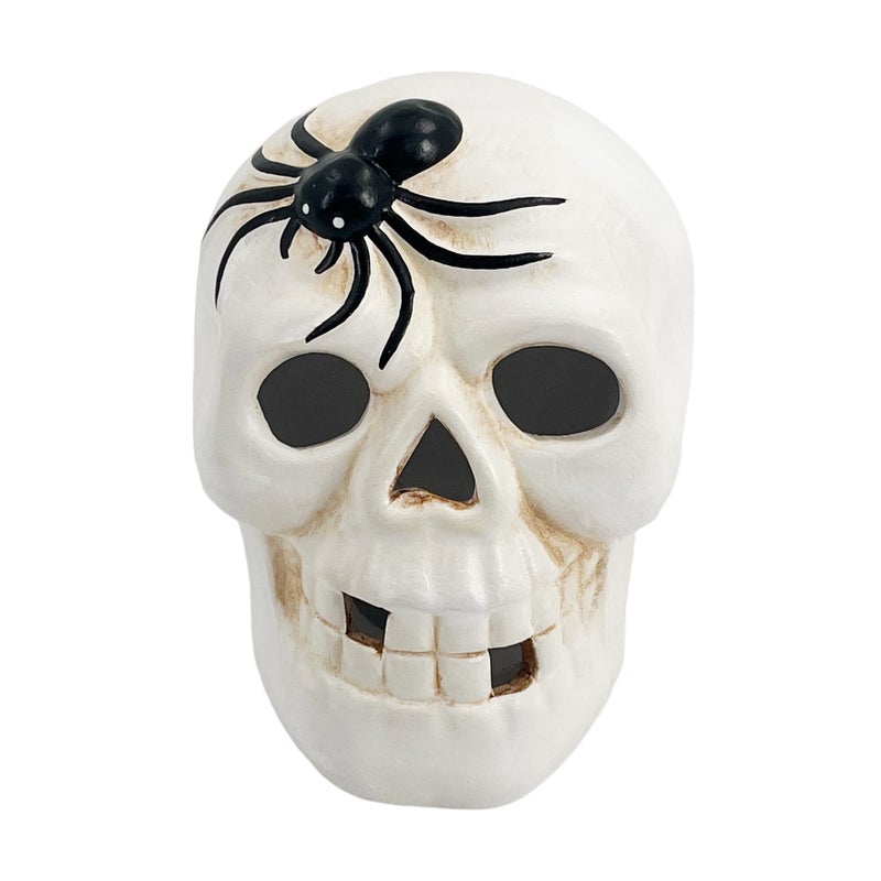 Party Magic Ceramic Skull with Light 11.3x8.7x10.3cm - Image 1