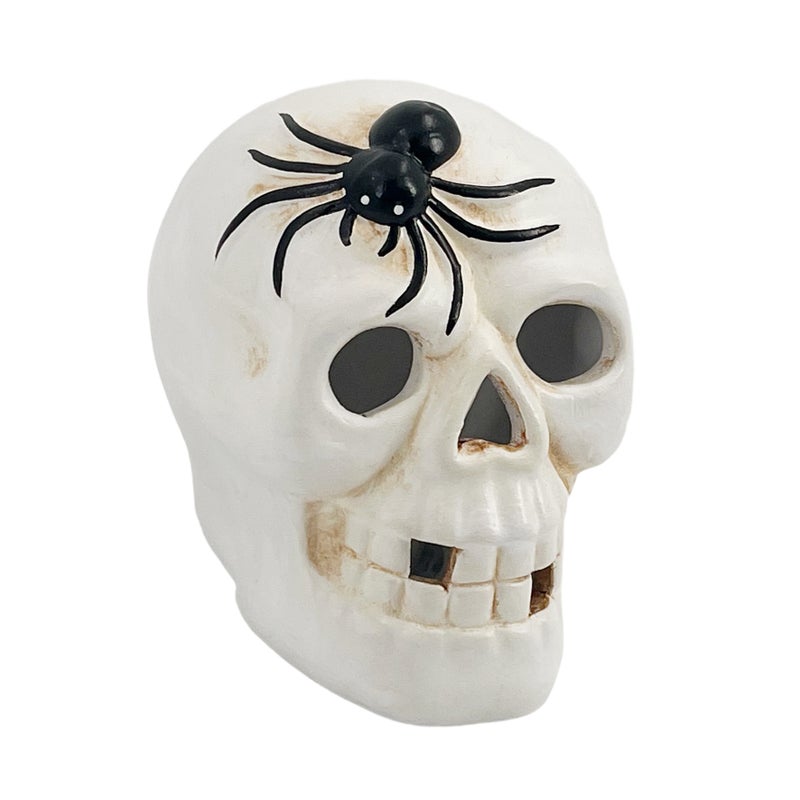 Party Magic Ceramic Skull with Light 11.3x8.7x10.3cm - Image 3