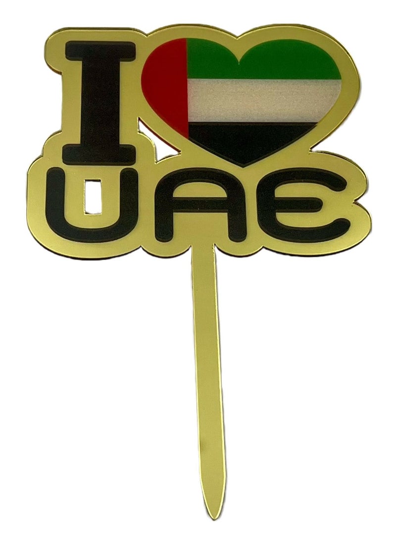 Boxwoods 3 PCS Of Acrylic Cake Toppers For UAE National Day  - Image 2