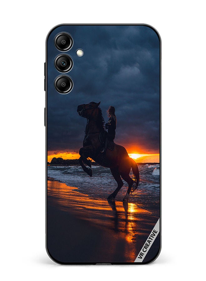 VR CREATIVE Protective Case Cover For Samsung Galaxy A34 Horse1 Design Multicolour - Image 1