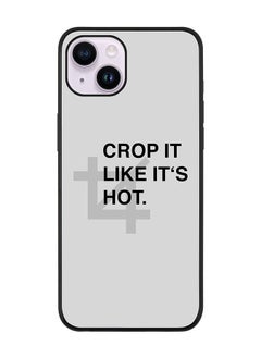 Rugged Black edge case for Apple iPhone 14 Plus Slim fit Soft Case Flexible Rubber Edges Anti Drop TPU Gel Thin Cover - Crop It