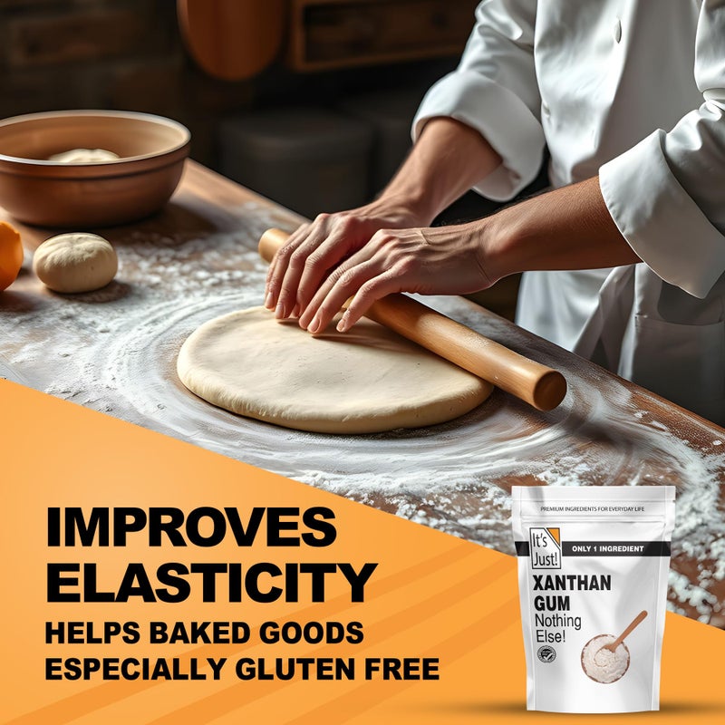 It's Just! It's Just - Xanthan Gum, 8oz, Batch Tested Gluten Free, Keto Baking, Non-GMO, Thickener for Sauces, Soups, Dressings, Packaged in USA - Image 5
