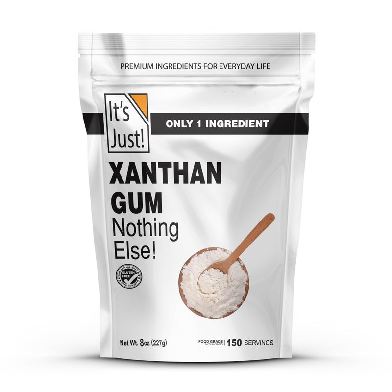 It's Just! It's Just - Xanthan Gum, 8oz, Batch Tested Gluten Free, Keto Baking, Non-GMO, Thickener for Sauces, Soups, Dressings, Packaged in USA - Image 1