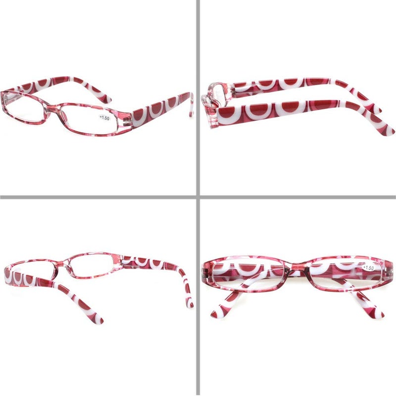 Kerecsen Reading Glasses 5 Pairs Ladies Fashion Spring Hinge Readers For Women (5 Mix Color  2.5) - Image 3
