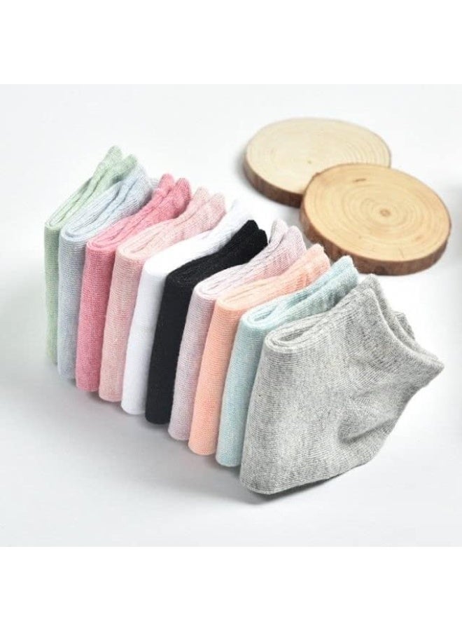 ميتوي 10 قطعة المرأة تنفس الجوارب للرياضة ، مريحة قصيرة القطن قارب الجوارب - Image 3