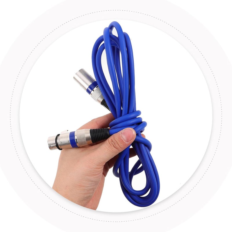 3 قطع من كابلات تمديد الميكروفون XLR ذات الترميز اللوني بطول 3 أمتار، من نوع ذكر إلى أنثى، موازنة، لاستخدامها في مزج الأصوات وتسجيلات الاستوديو والعروض المباشرة. - Image 4