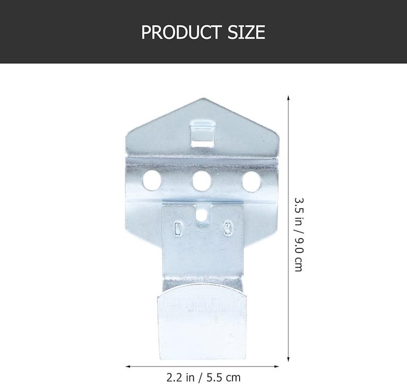 2Pcs Heavy Duty Steel Pegboard Hooks Tool Hangers for Workshop Garage Home Storage - Image 3