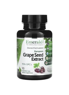Emerald Laboratories Emerald Laboratories, European Grape Seed Extract, 90 Vegetable Caps  - Image 1