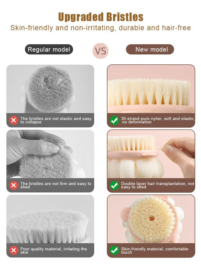 Shower Body Brush with Bristles and Loofah Back Scrubber Bath Mesh Sponge for Skin Exfoliating and Massage - pzsku/ZBCF040DDE8500432D6DEZ/45/_/1732858057/75f079ff-0f66-4dcd-9bf3-dee9738ebe08