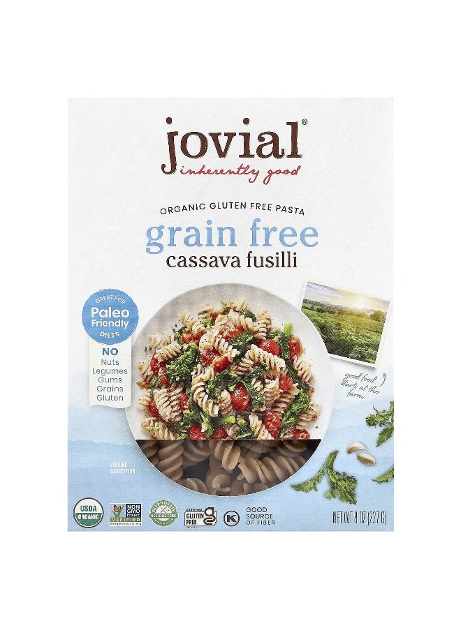 Jovial Jovial, Organic Gluten Free Pasta, Cassava Fusilli, 8 oz (227 g) - Image 1