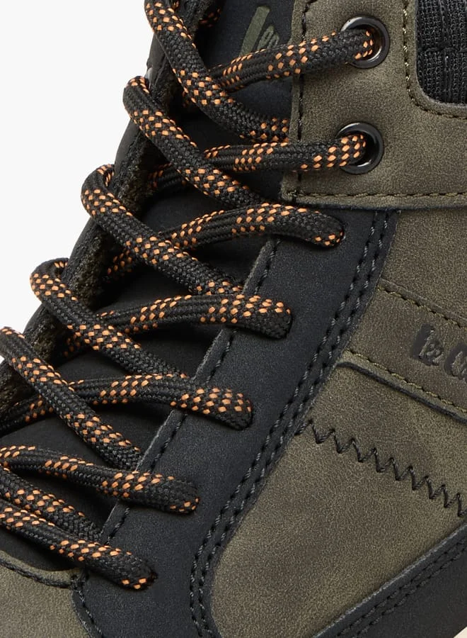 Lee Cooper Boys' High Top Sneakers with Lace-Up Closure
