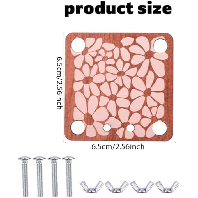 MINI WOODEN FLOWER PRESS KIT, SMALL PORTABLE 2.56X2.56 INCH PLANT PRESERVATION TOOL FOR DIY CRAFT LOVERS, BOTANICAL HERBARIUM PRESS SET, CREATIVE ARTS - Image 3