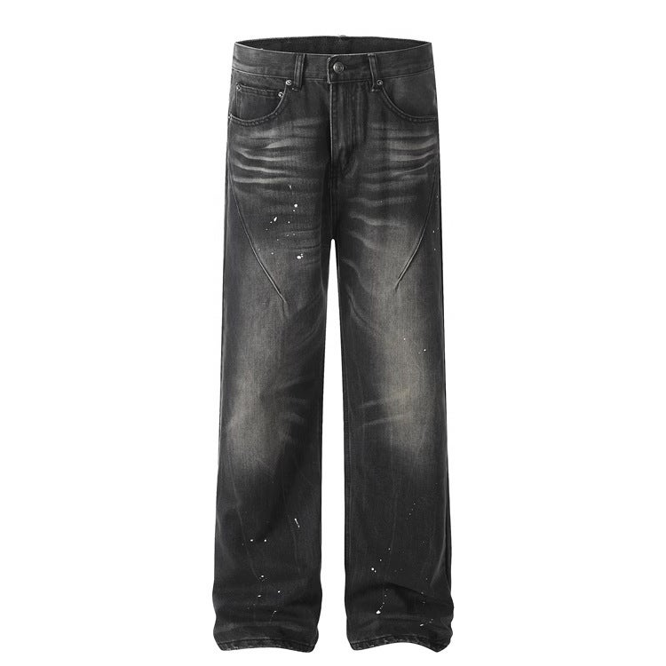 Unisex Classic Denim Jeans Loose Fit Daily Outdoor Wear - Image 1