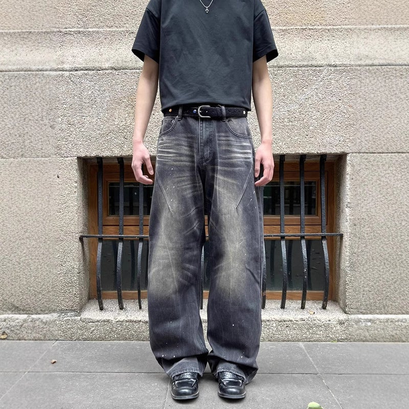 Unisex Classic Denim Jeans Loose Fit Daily Outdoor Wear - Image 2