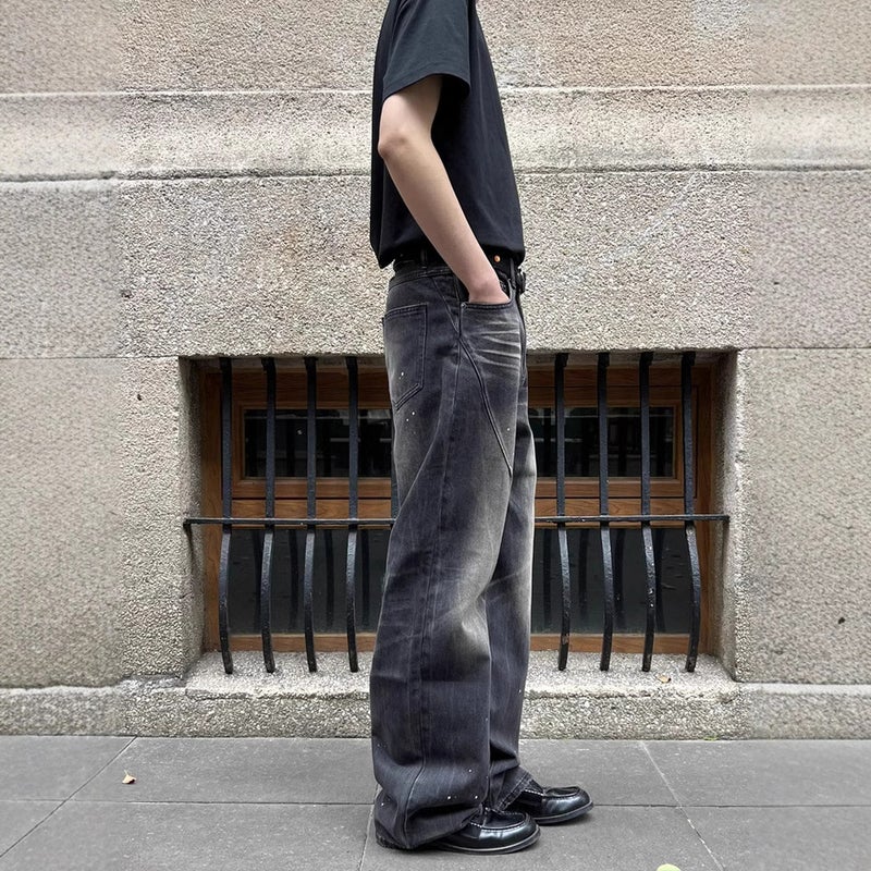 Unisex Classic Denim Jeans Loose Fit Daily Outdoor Wear - Image 4