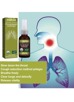 OUHOE Herbal Respiratory Support Spray, Breath Detox Herbal Lung Cleansing Spray, Non-irritating Herbal Lung Cleansing Spray, Natural Herbal Spray For Lung, Respiratory Support And  Breath  - Image 2