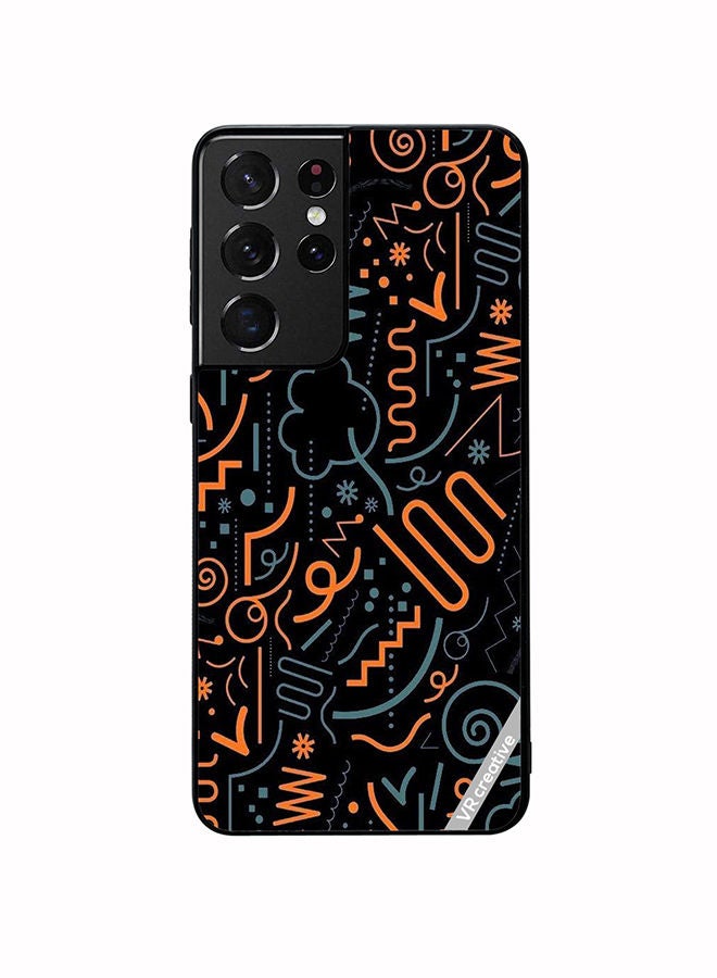 VR CREATIVE Protective Case Cover For Samsung Galaxy S21 Ultra 5G Pop Art Design Multicolour - Image 1