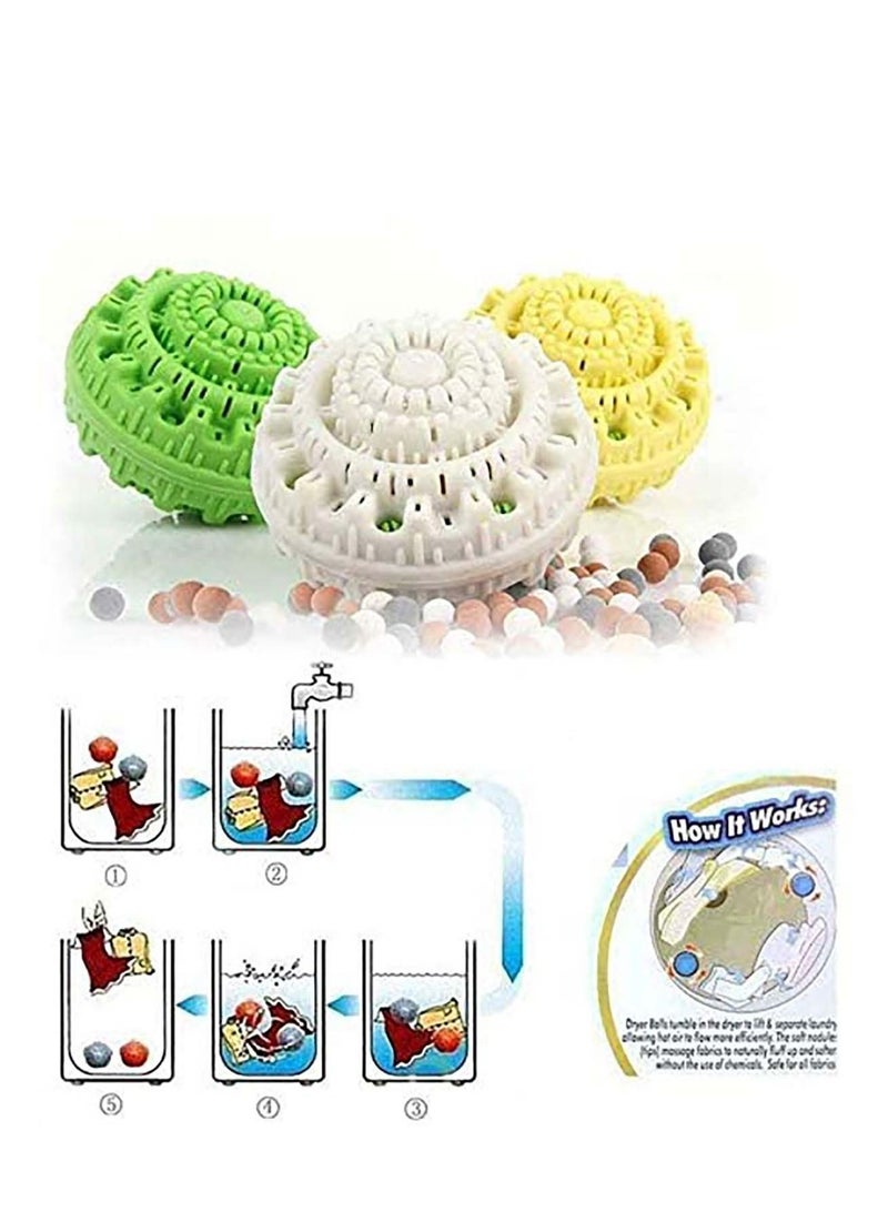 Y&D Washing Ball, Magic Laundry Ball (Reusable - 1000 Washes) Eco Friendly All Natural Detergent Alternative for Easy to Use Clean & Soften Clothes Wash (2 Pack)  - Image 2