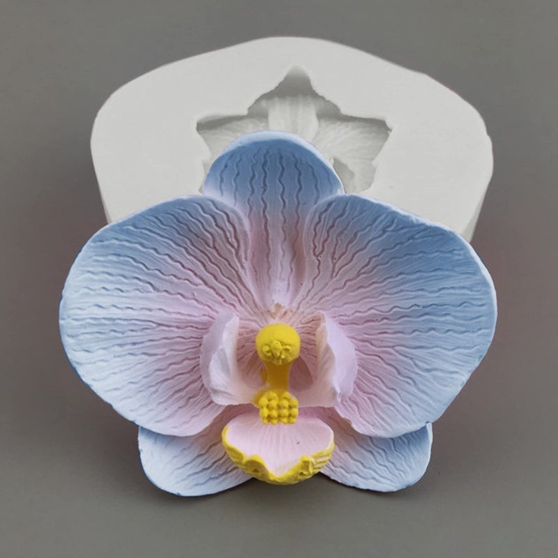 ESEDAGE Phalaenopsis Scented Candle Resin Mold - Resin Casting Silicone Molds for Home Decor & Candle Making Wave Spiral Mold - Image 1