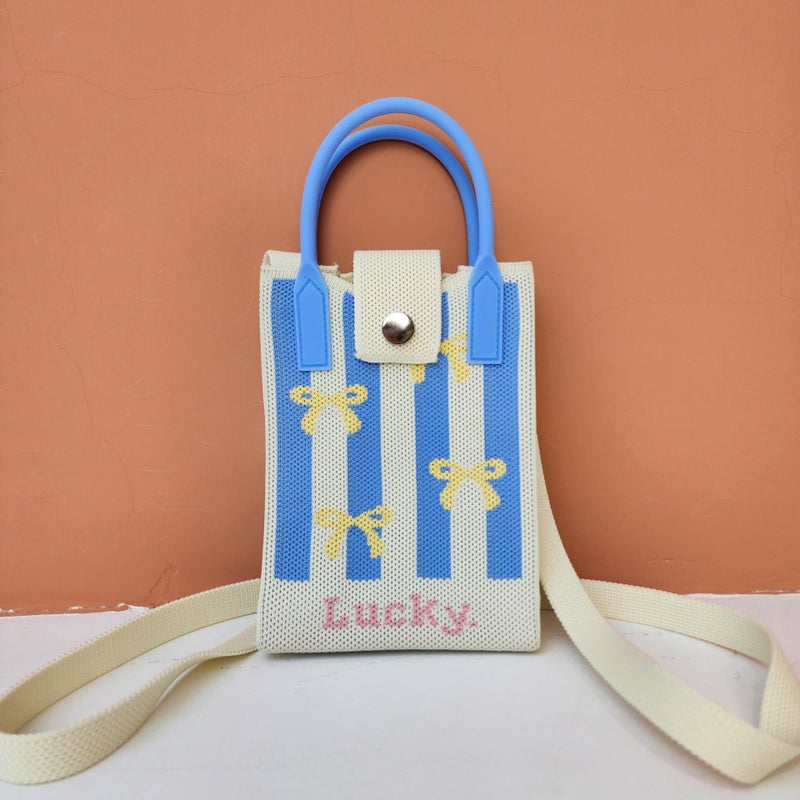 Ins Spring New Mobile Phone Bag Flying Woven Bag Casual Women'S Bag Clouds Sheep Stylike All-Match Bag Sense - Image 1