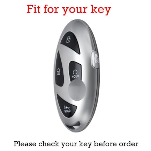 KUNIO Car Key Fob Cover Case Fit for Hyundai Ioniq 6 Ioniq 9 2026 Palisade Santa Fe Tucson 2025 Santa Cruz 2024 Keychain Leather Key Holder Accessories Black - Image 3