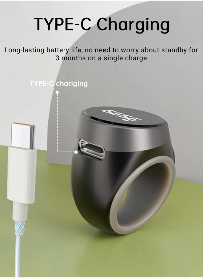 CHHQLZS - Zikr Ring,Digital Tasbeeh Ring Wearable Counter, Waterproof OLED Display, Maximum Count to 99999,With 3 Compatible Sizes(18mm/ 20mm/ 22mm), Suitable for Muslim Islamic Prayers - Image 1