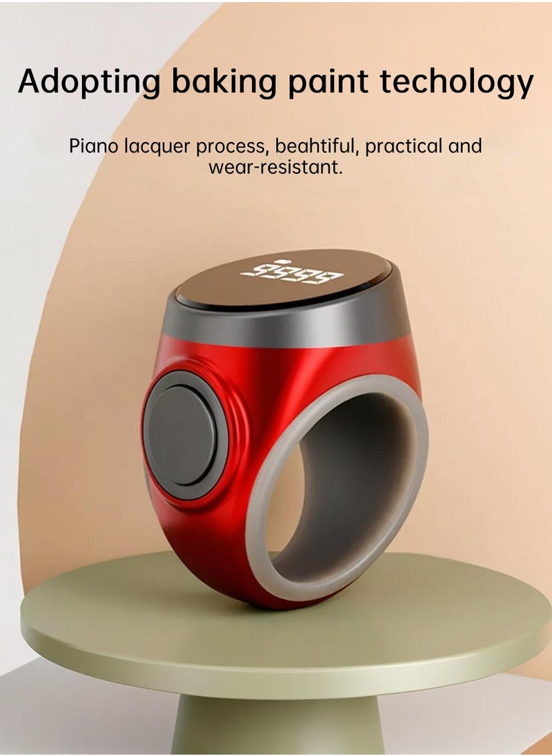 CHHQLZS - Zikr Ring,Digital Tasbeeh Ring Wearable Counter, Waterproof OLED Display, Maximum Count to 99999,With 3 Compatible Sizes(18mm/ 20mm/ 22mm), Suitable for Muslim Islamic Prayers - Image 1